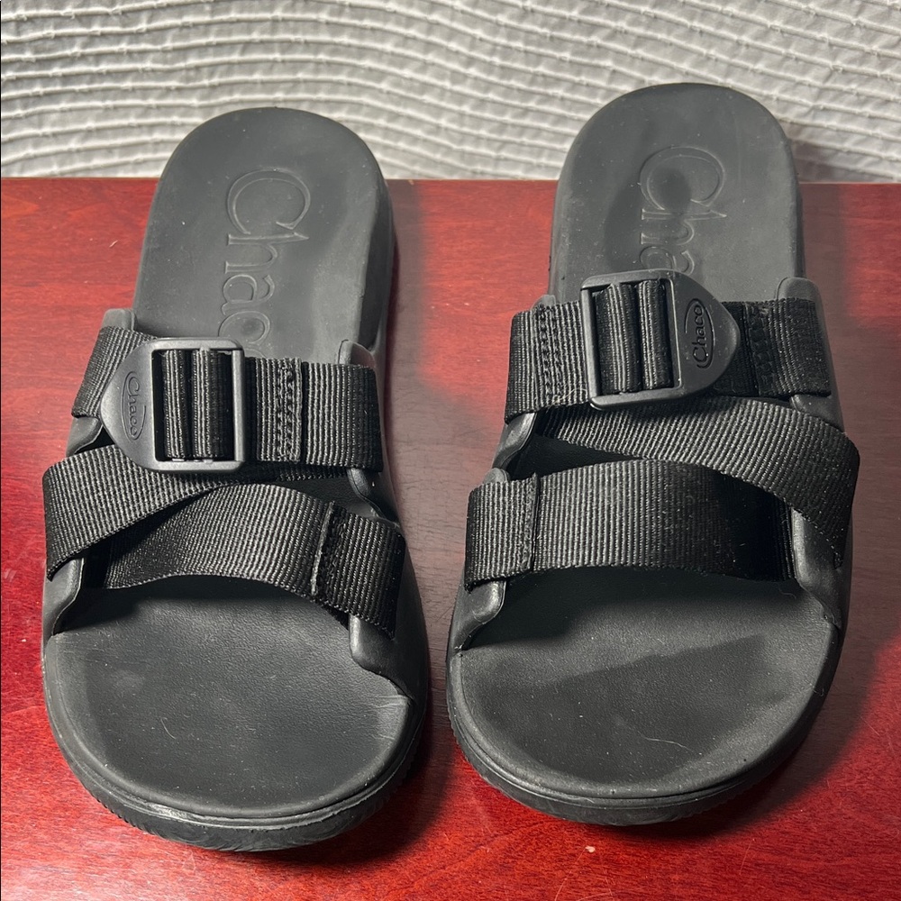 Chaco Black Chillios Slide Sandals